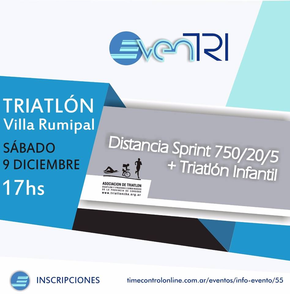 Resultados Triatlón Villa Rumipal 2017